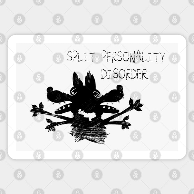 split personality Sticker by ARTEMIDA